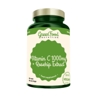 GREENFOOD NUTRITION Vitamín C 1000 + Extrakt zo šípok 60 kapsúl