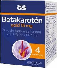 GS Betakarotén gold 15 mg, kapsúl 80+40