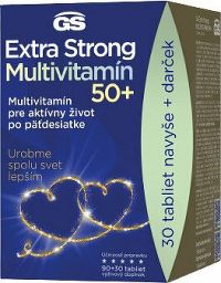 GS Extra Strong multivitamín 50+ 90+30 tabliet balenie 2022