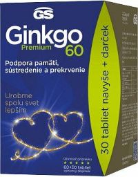 GS Ginkgo 60 Premium, 60+30 tablet dárkové balení 2022