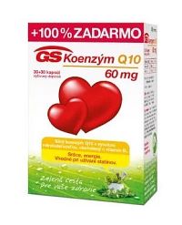 GS Koenzým Q10 60 mg 30 + 30 kapsúl