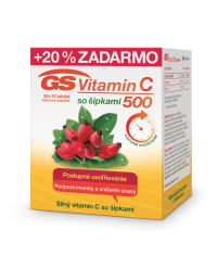GS Vitamin C 500 se šípky 60 tabliet