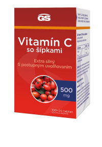 GS Vitamín C 500 so šípkami 100+20 tabliet