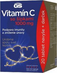 GS Vitamín C1000 so šípkami 100 + 20 tabliet balenie 2022