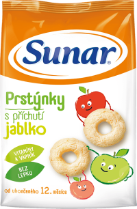 Hero Sunárek detský snack jablkové prstienky 50 g