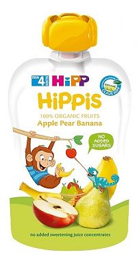 HiPP BIO 100% ovocia Jablko-Hruška-Banán 100 g