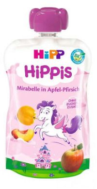 HiPP Bio Hippies Jablko-Broskyňa-Mirabelky 100 g