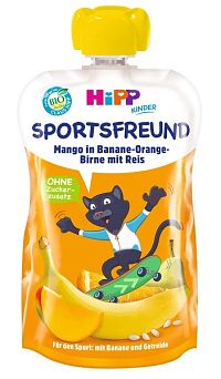 Hipp Bio Sport hruška pomaranč mango banán ryža 120g