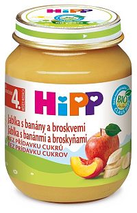 HiPP Jablká banány a broskyne 125 g