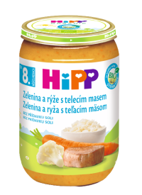 HiPP JUNIOR Zelenina teľacie mäso a ryža 220 g