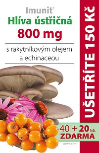 Imunit Hliva ustricová 800mg s Rakytníkom a echinaceou 60 tabliet