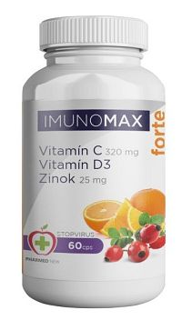 Imunomax Forte Vitamín C+D3+Zinok 60 kapsúl