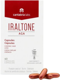 Iraltone Aga výživový doplnok na spomalenie chronického vypadávania vlasov 60 mäkkých kapsúl