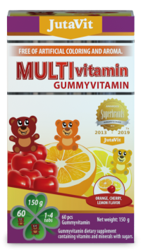 JutaVit Gumkáči Vitamín C 100 mg Kids gumenné medvedíky 60 tabliet