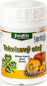 JutaVit Tekvicový olej v gélových kapsuliach 600mg 100 kapsúl