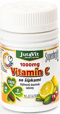 Jutavit Vitamín C 1000 mg so šípkami 30 tabliet