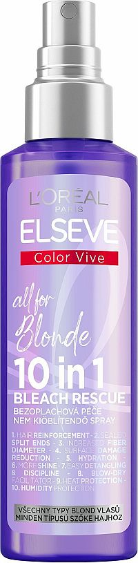 L'Oréal Paris Elseve Color Vive Purple All For Blonde 10 in 1 sprej 150 ml
