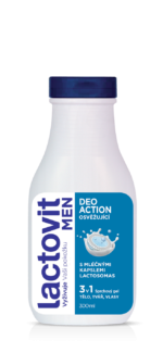 Lactovit Men Deo Action osvěžující sprchový gél 300 ml