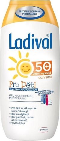 Ladival PRE DETI ALLERG SPF 50+ gél na opaľovanie 200 ml