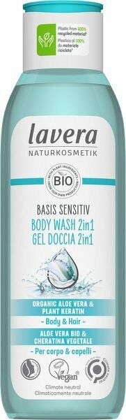 Lavera sprchový gel na tělo a vlasy s neutrální vůní 2v1 Basis Sensitiv 250 ml