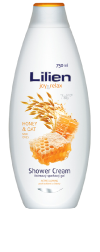 Lilien sprchový gél krémový med a ovos 750 ml
