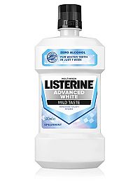 Listerine Advanced White Mild Taste ústna voda s bieliacim účinkom 500 ml