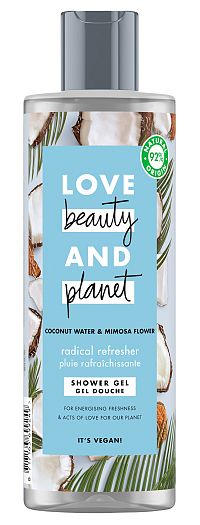 Love Beauty and Planet sprchový gél s kokosovou vodou a kvety mimózy 400 ml