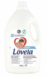 Lovela Baby Farebné prádlo hypoalergénne jemný tekutý prací prípravok 50 PD 4,5 l