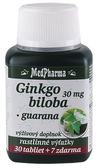 MedPharma Ginkgo biloba + Guarana 37 tabliet