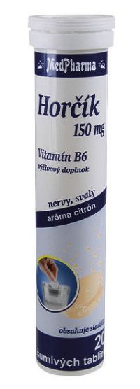 MedPharma Hořčík 150 mg + vitamin B 6 20 tabliet
