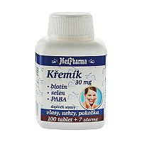 MedPharma Kremík 30 mg + Biotín + Selén + Paba 107 tabliet
