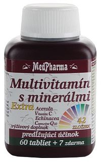MedPharma Multivitamín s minerálmi + Extra C Q10 67 tabliet
