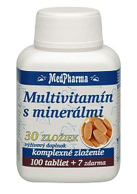 MedPharma Multivitamín s minerály 30 složek 107 tabliet