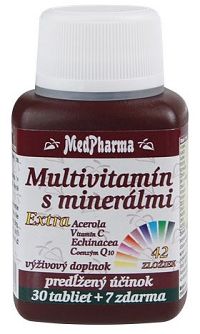 MedPharma Multivitamín s minerály + Extra C 37 tabliet