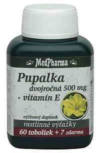 MedPharma Pupalka dvojročná 500 mg Vitamín E 67 tabliet