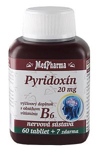 MedPharma Pyridoxin vitamin B6 20 mg 67 tabliet