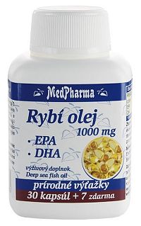 MedPharma Rybí olej 1000mg+EPA+DHA tabliet 37