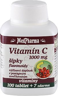 MedPharma Vitamín C 1000 mg so šípkami 107 tabliet