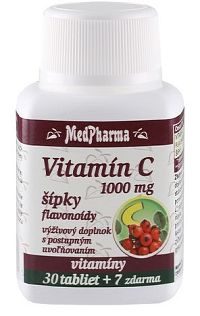 MedPharma Vitamín C 1000 mg so šípkami 37 tabliet