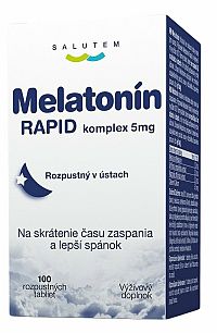Melatonin RAPID komplex 5mg SALUTEM rozpustné tablety 100 ks