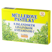 Müllerove pastilky s island. lišajníkom a vit. C 12 ks