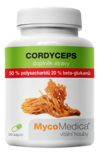 Mycomedica Cordyceps 50% 90 vegan rastlinných kapsúl