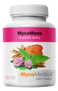 MycoMedica MycoMeno pri problémoch v menopauze predmenštruačnom syndróme a bolestivej menštruácii 90 kapsúl