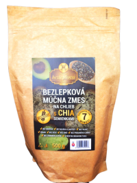 NAJTELO Bezlepková múčna zmes na viaczrnný chlieb s chia semienkami 500g