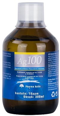 Natural Pharm Koloidné striebro Ag100 10ppm 300 ml