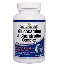 Natures Aid Glukosamin+Chondroitin Compl.+vit.C+kurkuma 90 kapsúl