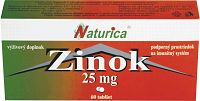 NATURICA ZINOK 25 mg 60 tabliet