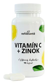 Nefdesanté Vitamín C + Zinok 90 tabliet
