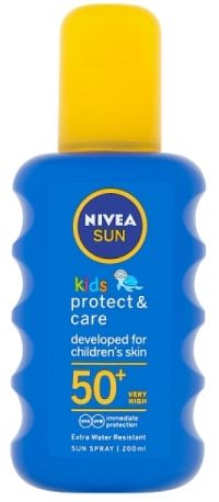 Nivea Sun Detský farebný sprej na opaľovanie OF50+ 200 ml