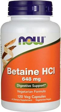 Now Betaine HCL 120 kapsúl